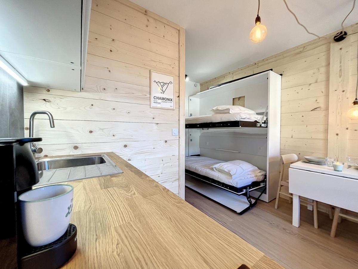 Superbe Studio Refait A Neuf Et Tout Equipe Avec Parking Chamonix ภายนอก รูปภาพ